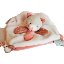 Doudou Et Compagnie Paris Soft Plush Kitty Cat Security Blanket Baby Lovey