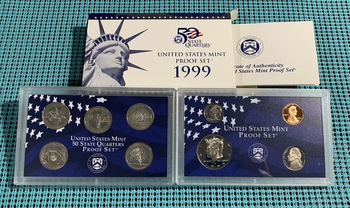 TEN (10) U.S. Mint PROOF sets - CLAD - 1999 through 2008 - 第 2/11 張圖片