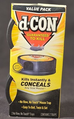 D-CON No-View No-Touch Mouse Traps 2-Pk. Safe Around Kids & Pets