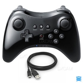 Wireless Bluetooth For Wii U Pro Controller Black For Nintendo Wii U