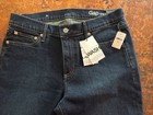 NEW GAP Authentic Straight Mid Rise 10” Dark Blue Wash Denim Jeans Women Sz 31” — photo 8