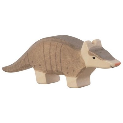Holztiger 80621 Armadillo 12 Cm Wooden Figures Series Wild Animals