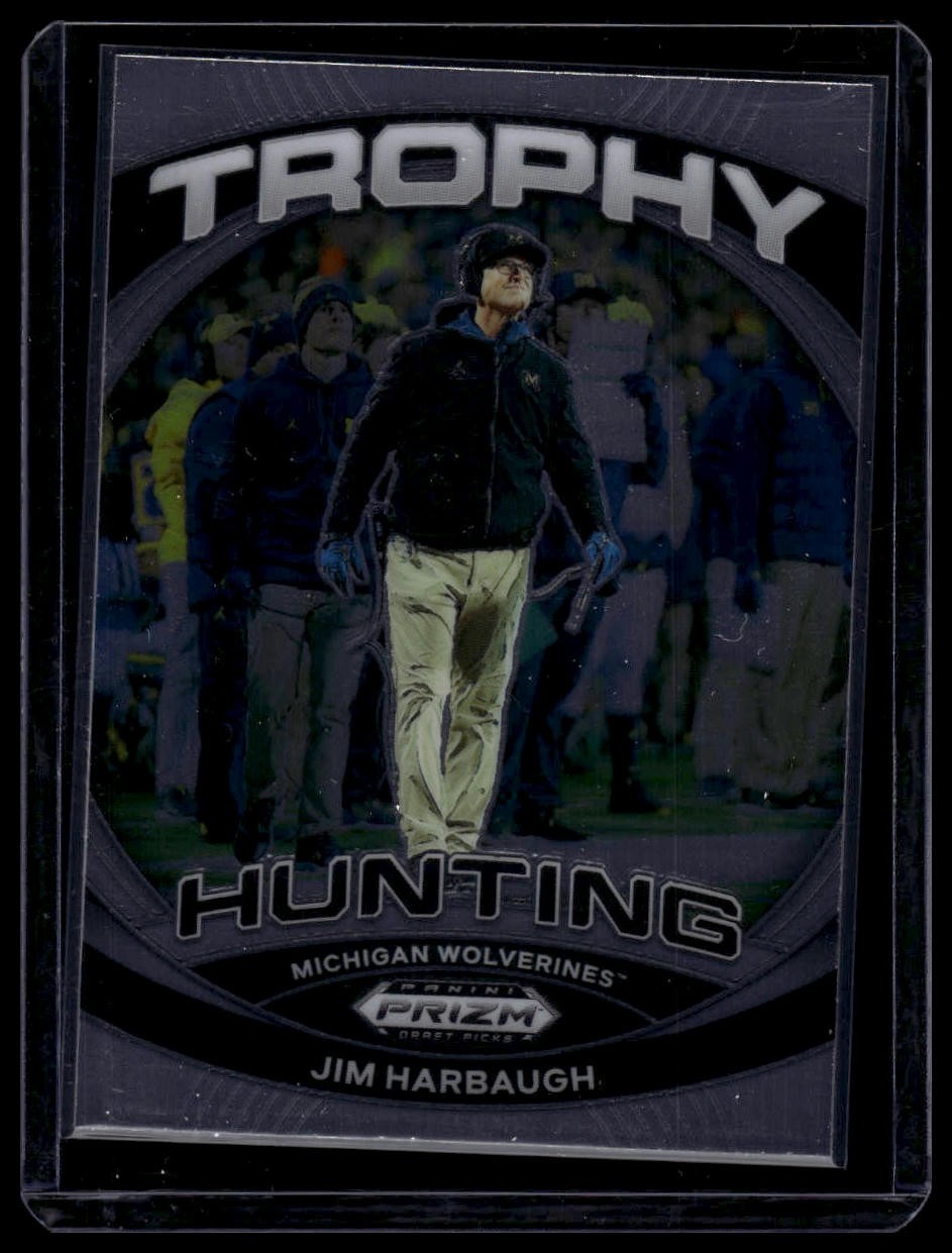 2024 Panini Prizm Draft Picks #TH-JHH Jim Harbaugh Trophy Hunting