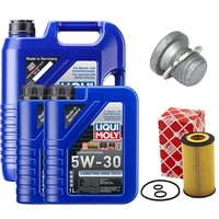 MotoröL Filter Set 5W-30 Liqui Moly 7 Liter + Schraube FüR Mercedes C-Klasse Cls