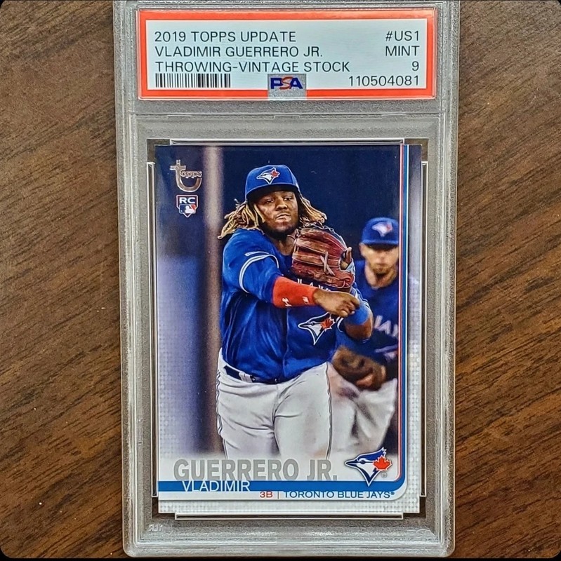 2019 Topps Update Vladimir Guerrero Jr - RC - Vintage Stock #/99 - PSA 9