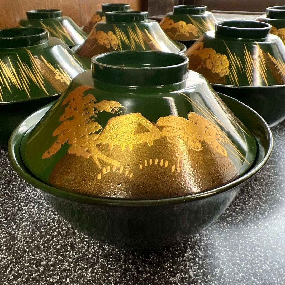 木制黑色日本古董碗| eBay