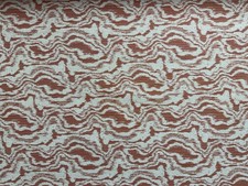 Cadence Woven linen Fabric  SIENNA RUST  Chess Design  Blind Curtain Upholstery