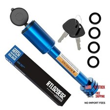 Trailer Hitch Receiver Pin Lock - Black, 2 Inch Receiver, 5/8" Dia 1 Pack Blue