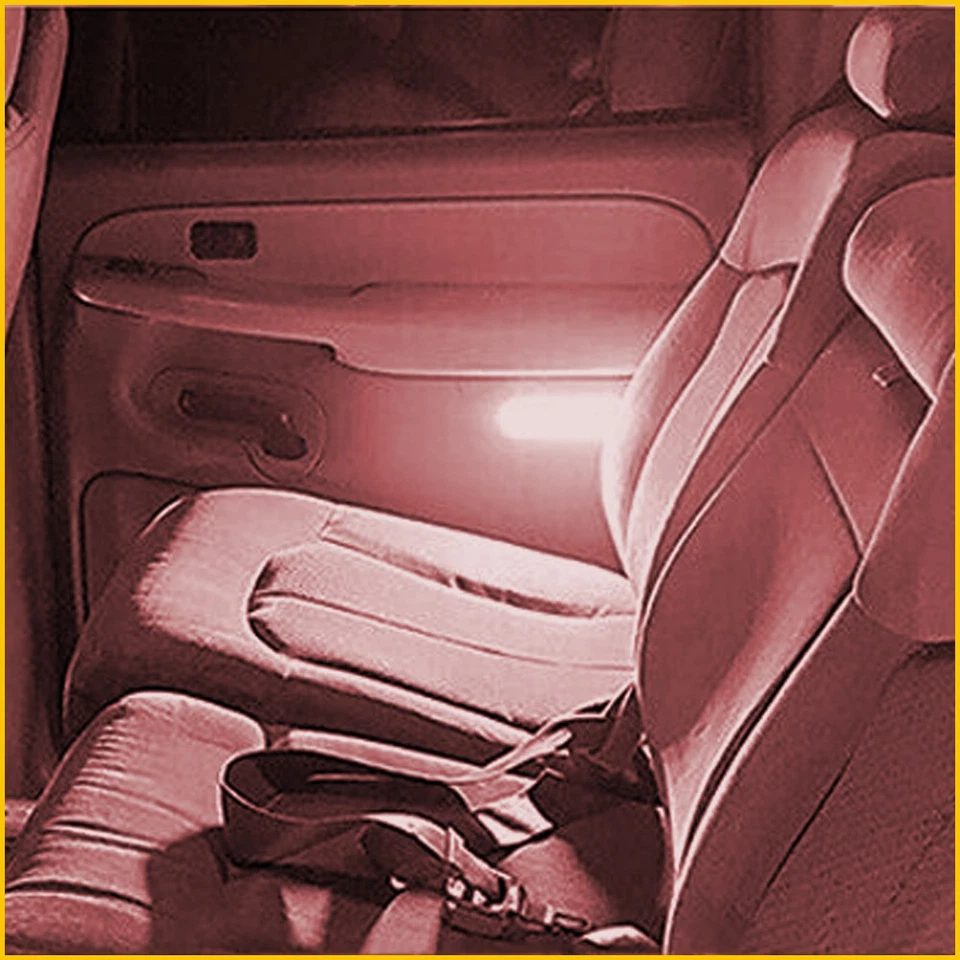 2x Panel de cortesía LED para puerta interior 1995-07 apto para lámpara Silverado Sierra GMC C/K Foto 3 de 4