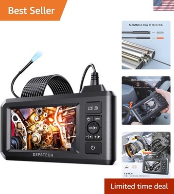 Advanced 5.5mm Borescope Inspection Camera with Adjustable LED Lights & USB