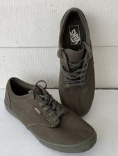 Vans Off The Wall Tenis Skate Zapatos Verde Oliva Talla 7 Hombre’s 8.5 Mujer