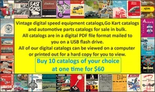 Vintage Speed Equipment Parts Catalogs Auto Parts  PDF File USB Flash Drive 10pc