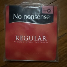 Vintage No Nonsense Regular Pantyhose Reinforced Toe Queen 1 Tan 26 Brand New