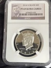 NGC PF69 - 2014-S Kennedy Half 50c ULTRA CAMEO RARE Portrait SILVER Half Dollar