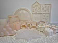 15x Silikonformen Set Kerzen / Beton / Resin Gießformen DIY Lotus Bubble Herz We