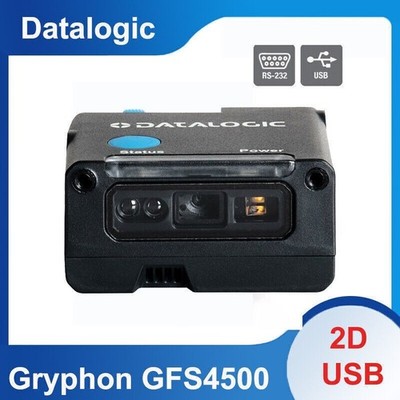 Datalogic Gryphon GFS4500 USB/RS232 1D 2D Barcode Scanner with Cable Red Light