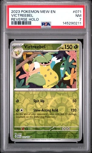 2023 POKEMON MEW EN-151 REVERSE HOLO #071 VICTREEBEL PSA 7