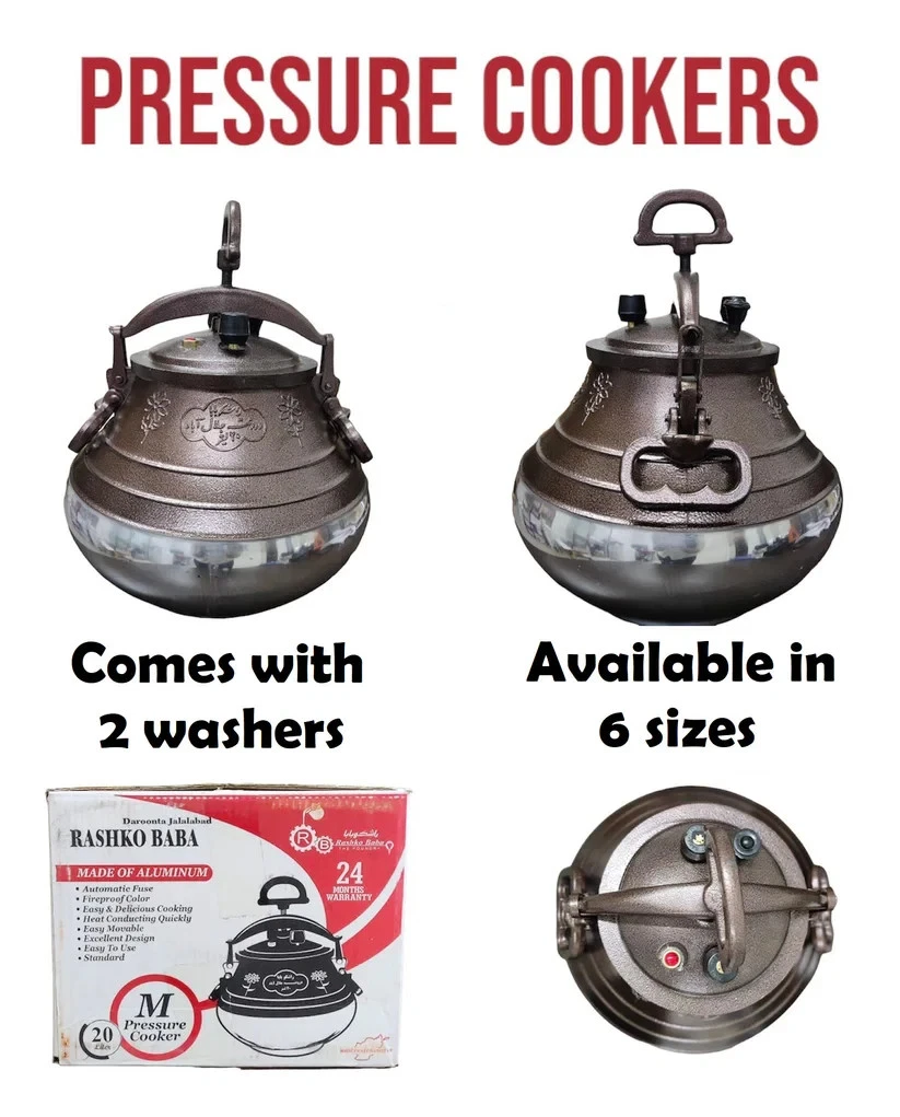 Asian Pressure Cooker Cauldron Khazan Metal Traditional Pot Washers 8 to 30 L
Opens in a new window