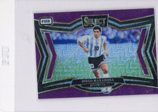 2024-25 Panini Select Fifa - Field Level Diego Maradona #248 Purple Mojo Prizm