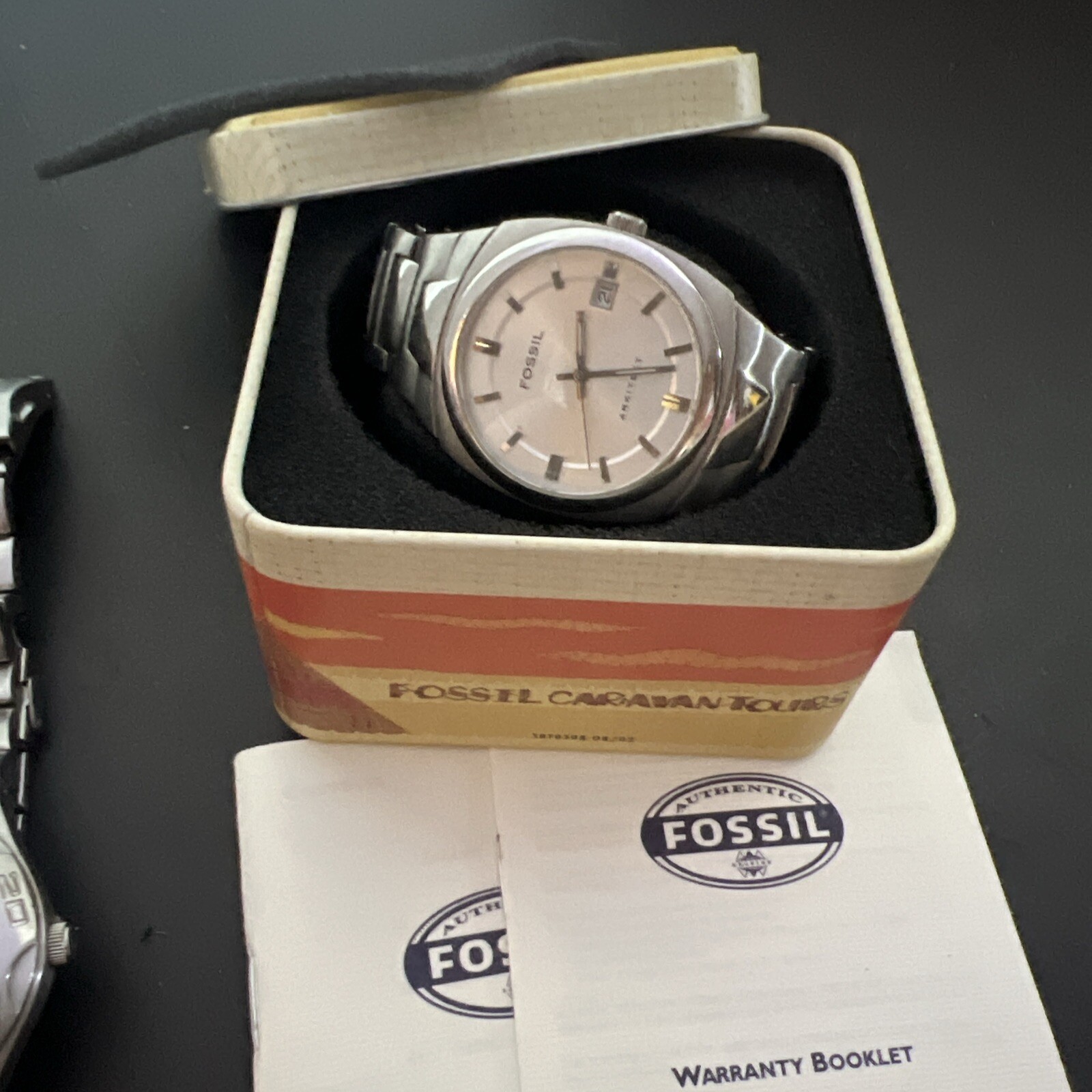 Lot 2 Fossil Men's Used Watches Untested eBay