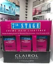 2 BOTTLES Clairol Profesional 7th Stage Creme Hair Lightener  2 oz EACH BOTTLE