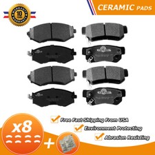 Front Rear Ceramic Brake Pad For 2002-2003 Hyundai Sonata 2001-2002 Kia Optima