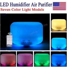 Essential Oil Diffuser 500ML Aromatherapy Diffuser Mist Humidifiers 7 Color LED