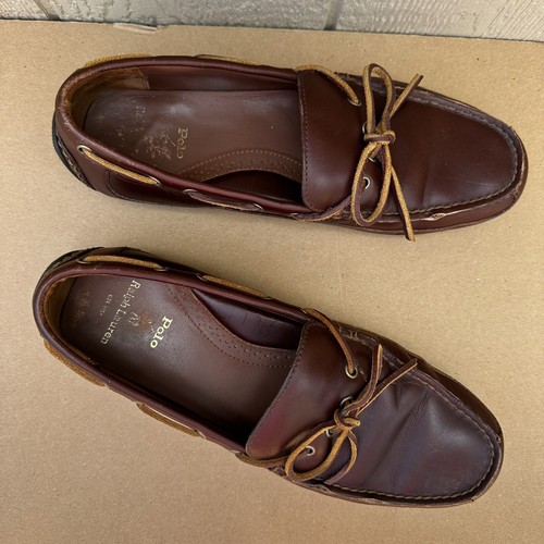 Polo Ralph Lauren Roberts Driving Loafers Shoes Leather Men’s Size 11 - Picture 2 of 10