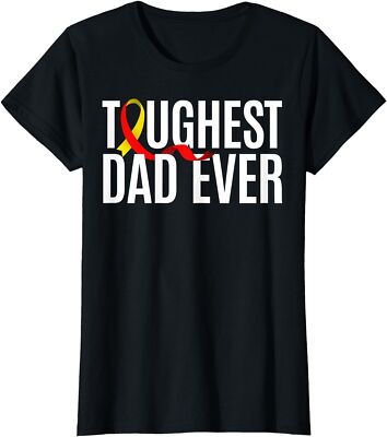 Toughest Dad Ever Hepatitis C Awareness Cool Gift Ladies' Crewneck T-Shirt