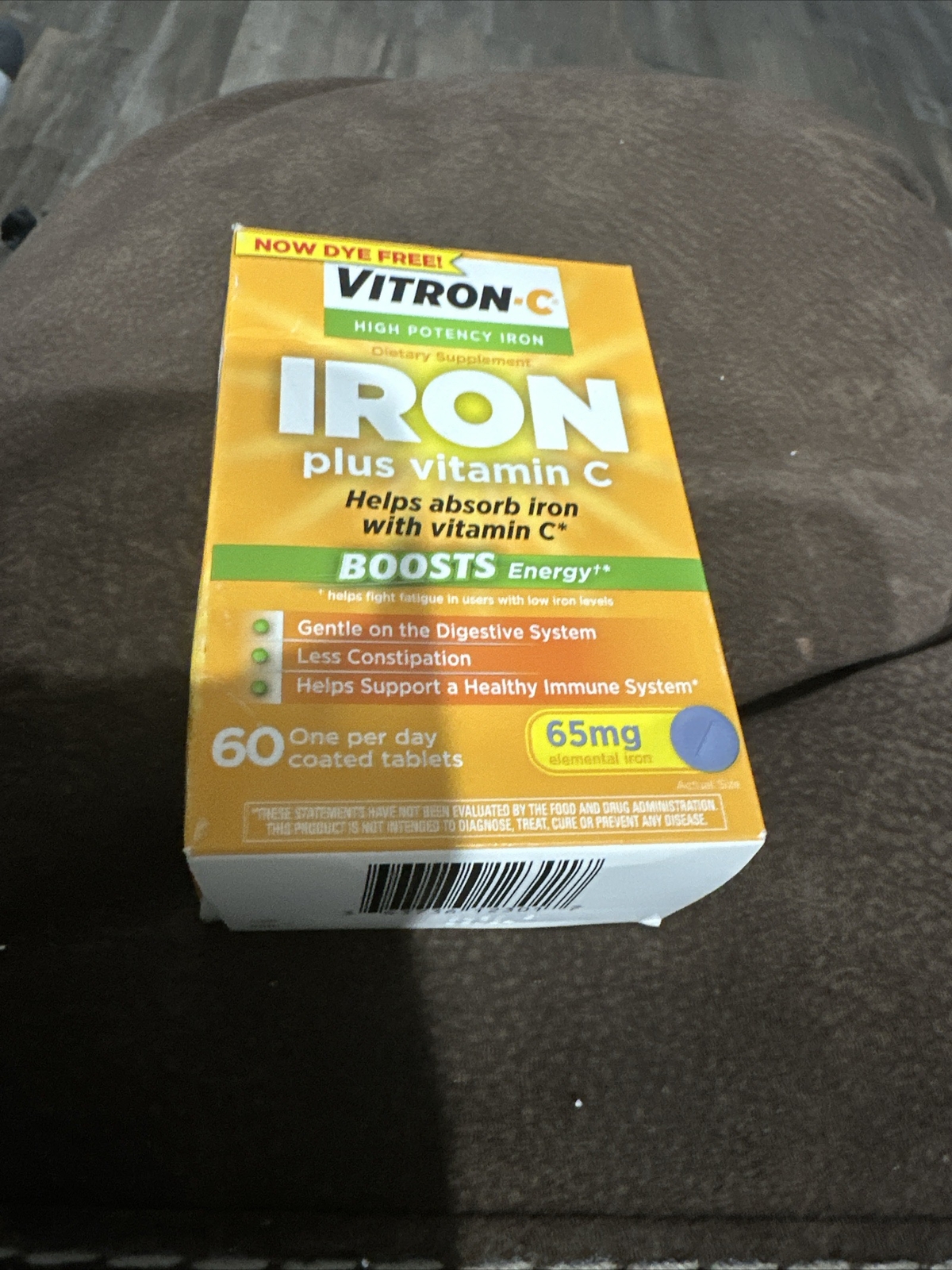 Vitron C High Potency Iron & Vitamin C Tablets 60ct 65 mg Exp 6/24