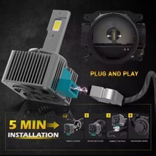LED Auto Lampade Fari Coppia D3s LED Kit Lampadine 45W Luce Bianca 6000k - Miniatura 4