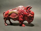 Antique Style Buffalo Gasoline Cast Iron Coin Bank — photo 10
