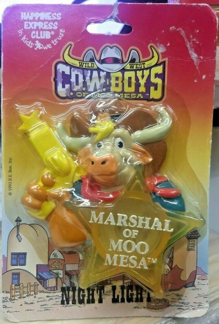 1993 Cowboys of Moo Mesa Sheriff Marshall Night Light RARE &hellip;