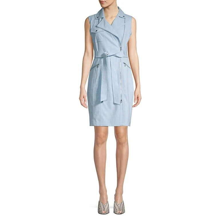 Calvin klein baby blue dress discount
