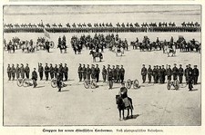 Truppen der neuen chinesischen Landarmee (2) Historische Aufnahme von 1898
