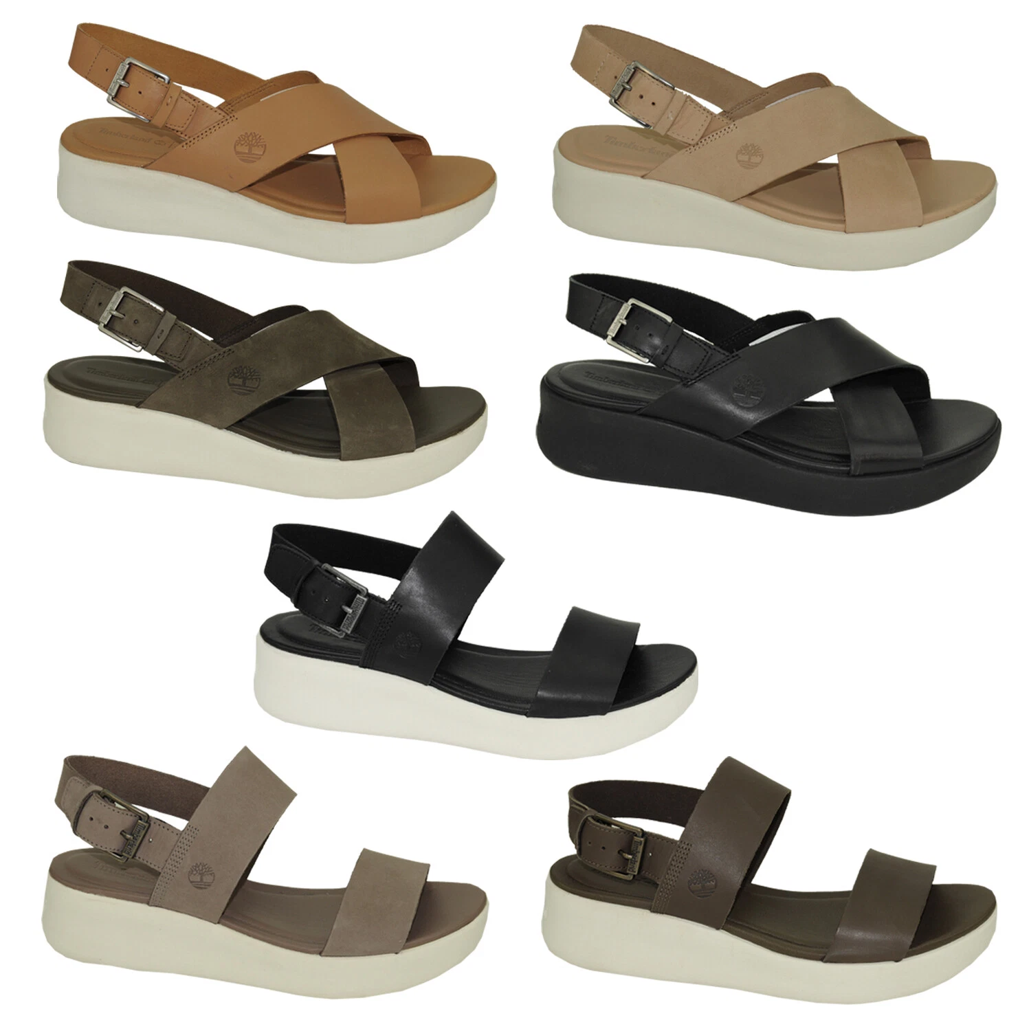 Timberland Los Angeles Slingback Sandali Donna Plateau Sandali con Cinturino