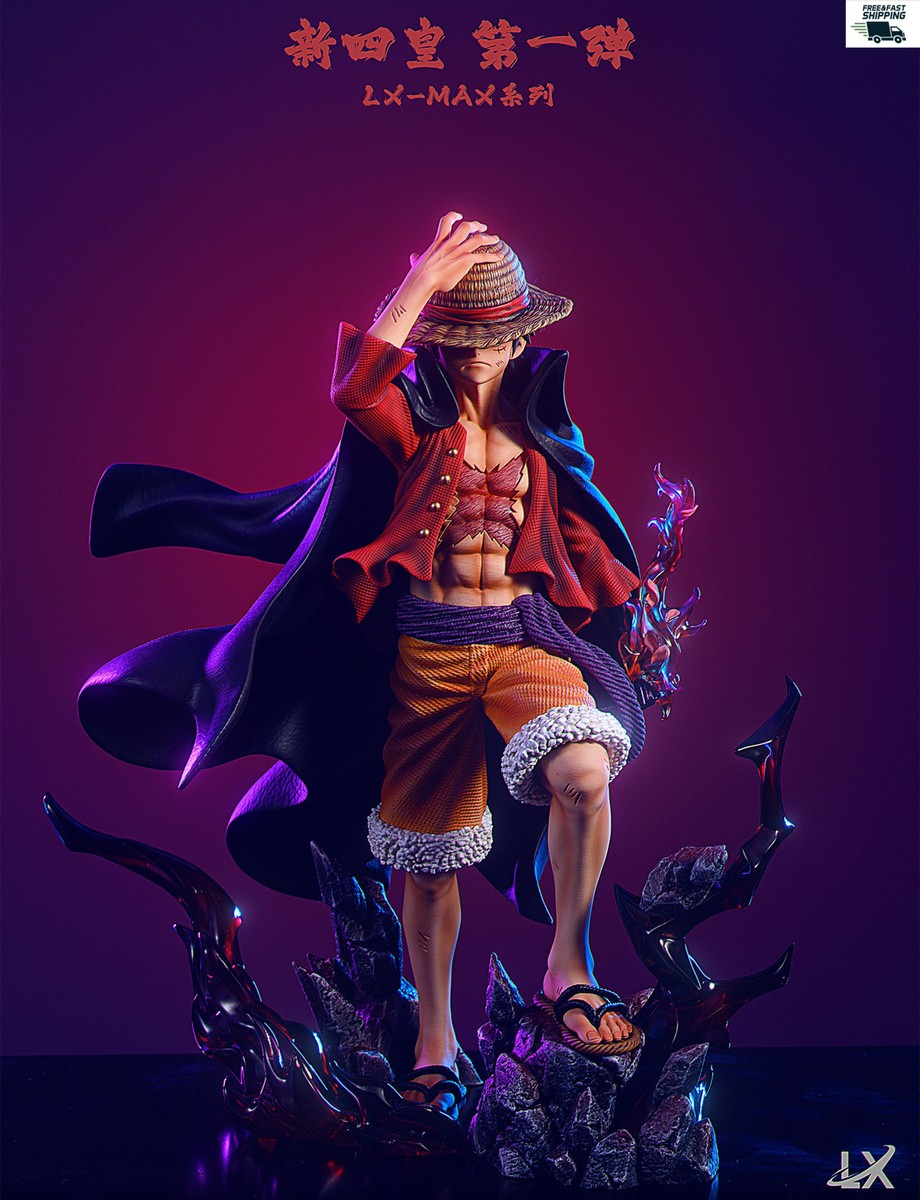 LX Studio POP MAX Scale Monkey D Luffy Resin Model In stock Led