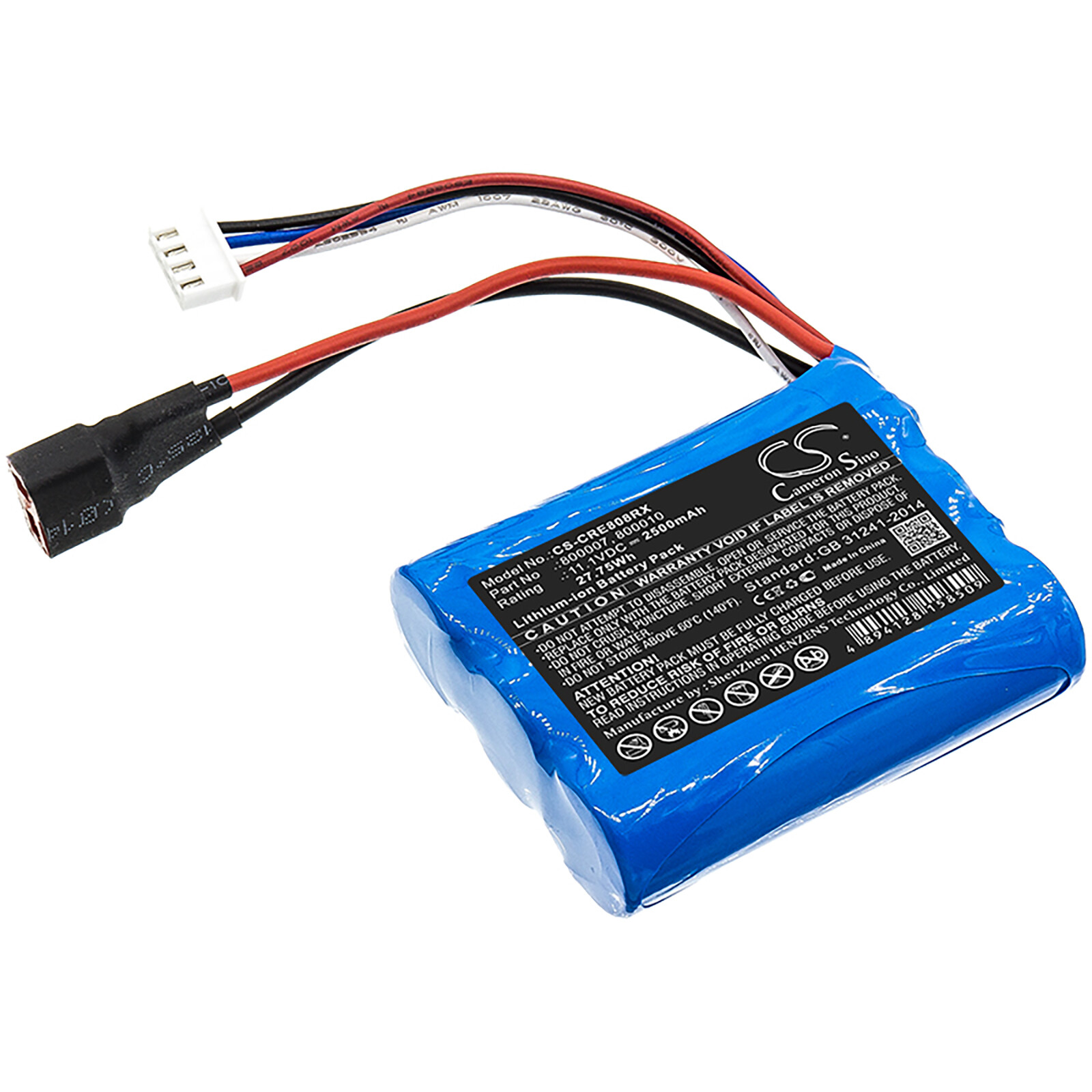 11.1V 2500mAh LiPo Battery for Carrera RC Car CS-CRE808RX 800007 800010  