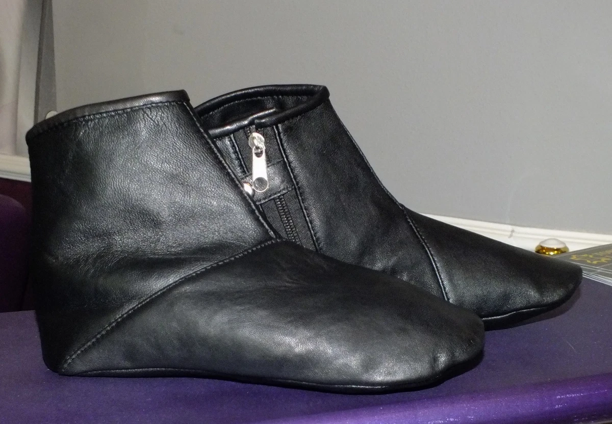 Leder Hausschuhe-Hüttenschuhe Leder weich leichtGr.40,42,43,44,45,46