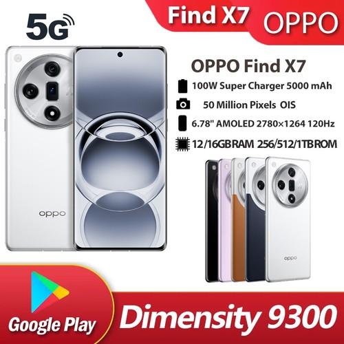 OPPO Find X7 5G Telefon Wymiary 9300 3D AMOLED 120Hz 64MP Aparat 100W 16GB + 512 GB