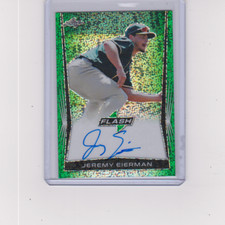 2018 Leaf Flash #BA-JE1 Jeremy Eierman Green Auto /15 SSP RC Oakland Athletic