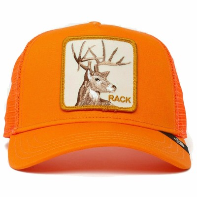 Goorin Animale Fattoria Camionista Baseball Snapback Cappello Renna Rack  Arancio | eBay
