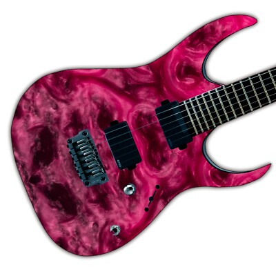 Gitarre/Bass Skin Axe Wrap Re Skin Vinyl Wrap Aufkleber Sticker Pink Galaxy G...