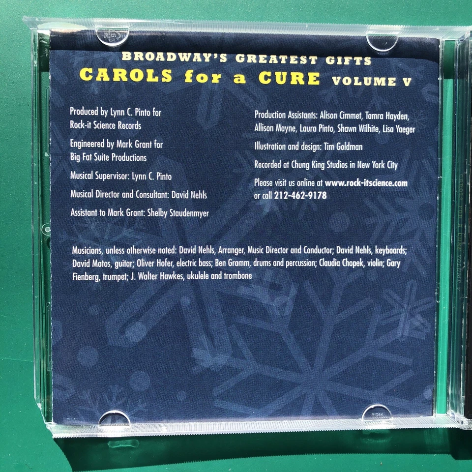 BROADWAY'S GREATEST GIFTS Carols For A Cure #5 Stage Musical 2x CD Aida Gypsy NM - Image 3 of 4