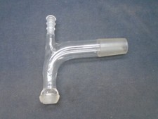 Lab Glass 29/42 & 28/15 Spherical Distillation Adapter w/ 10/30 Thermometer B