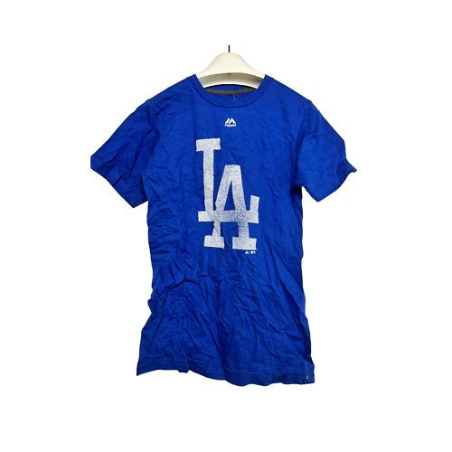 T-shirt Homme Majestic Los Angeles Dodgers – Bleu – Taille S – Neuf