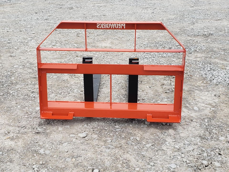 42" 2,200 Pound Pallet Forks Attachment Fits Kubota Kioti Tractor Quick