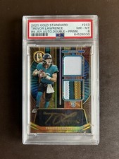 2021 Gold Standard TREVOR LAWRENCE 4 Color Rookie Patch Auto RPA RC /49 PSA 8
