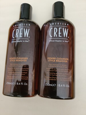  American Crew Power Cleanser Style Remover Daily Shampoo For Men 8.4oz let of 2