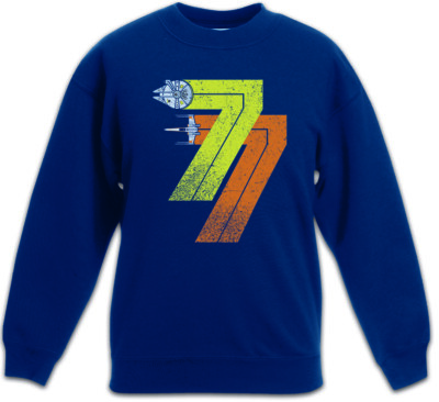 Rebel Born 77 Kids Boys Girls Pullover Star Millenium Year Falcon Vader Wars Fun